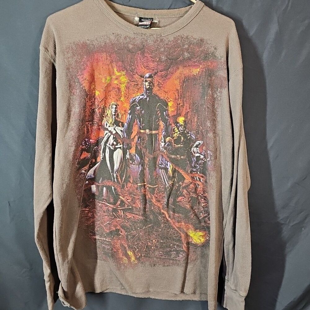 Marvel Men’s Gray/Maroon Rare Collection XMen Endangered Thermo Hot Topic